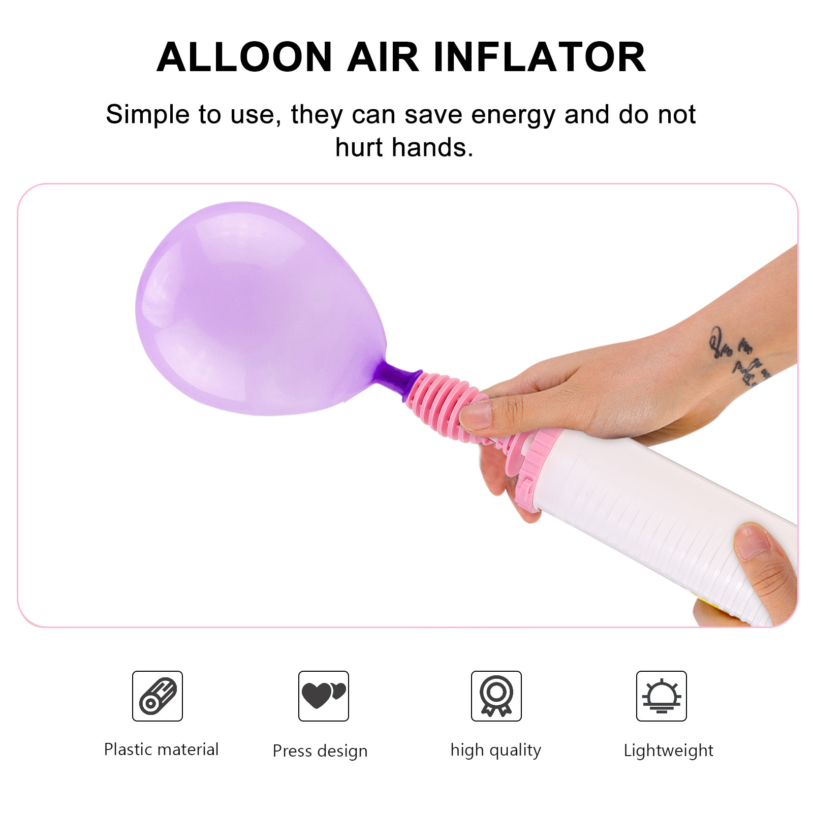 1Pcs Party Balloon Pump Hand H – обзор и цена Balloon Pump Hand