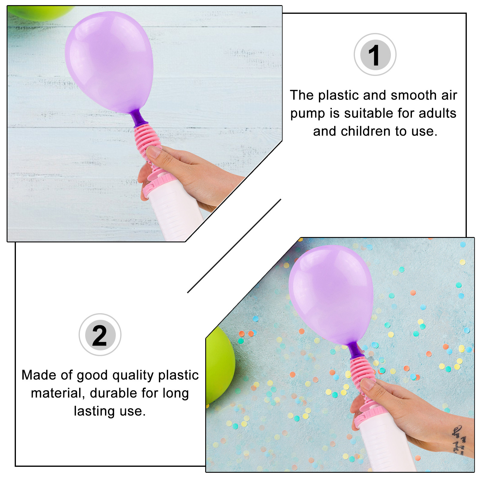 1Pcs Party Balloon Pump Hand H – обзор и цена Balloon Pump Hand