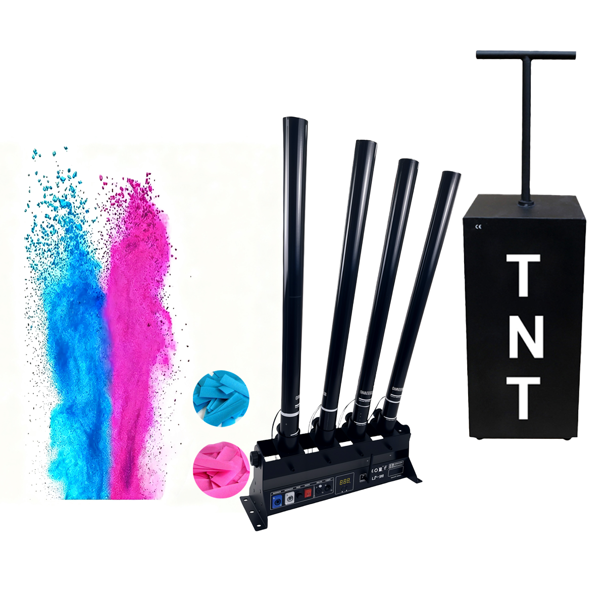 Electric Gender Reveal Smoke B – обзор и цена Confetti Cannon Tube