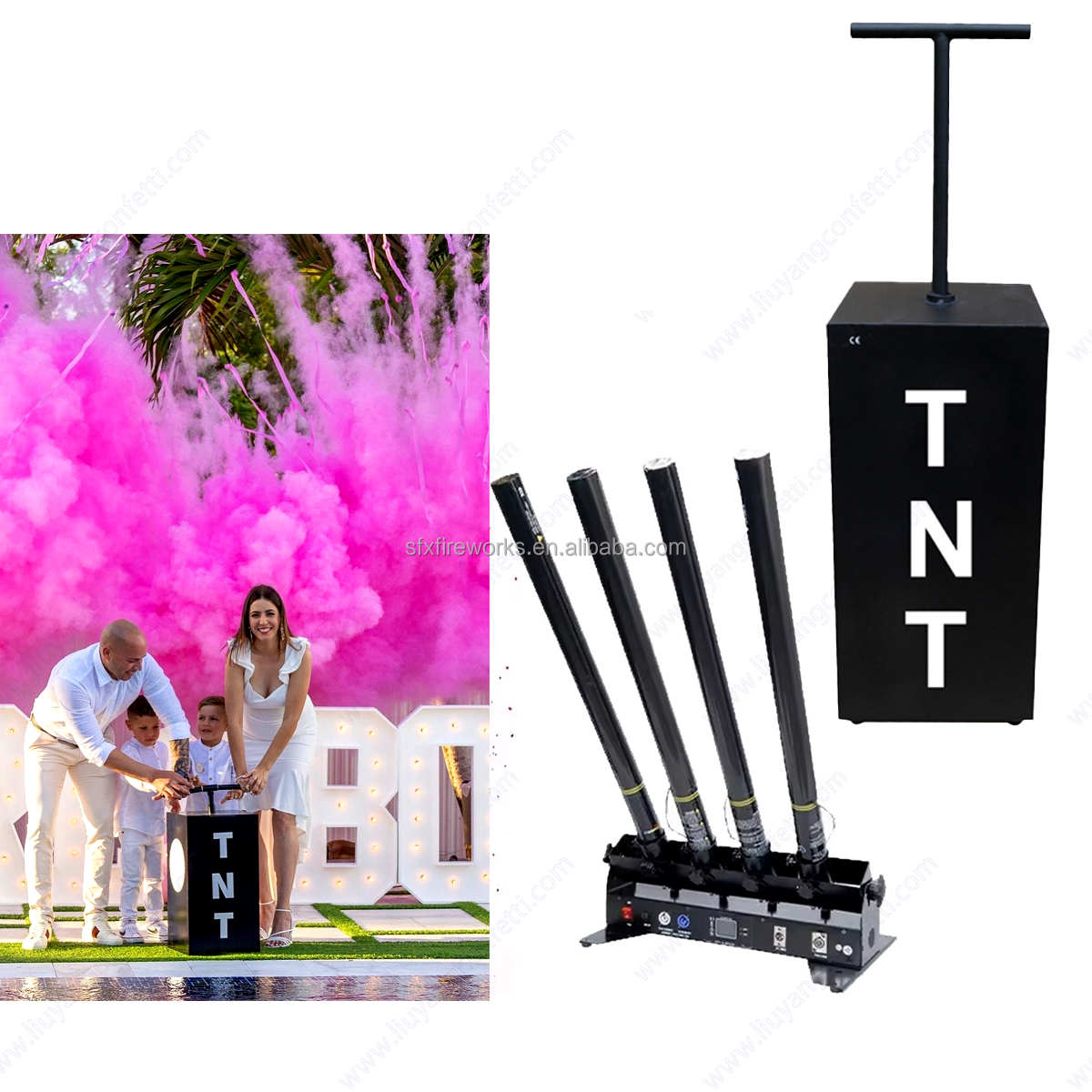 Electric Gender Reveal Smoke B – обзор и цена Confetti Cannon Tube