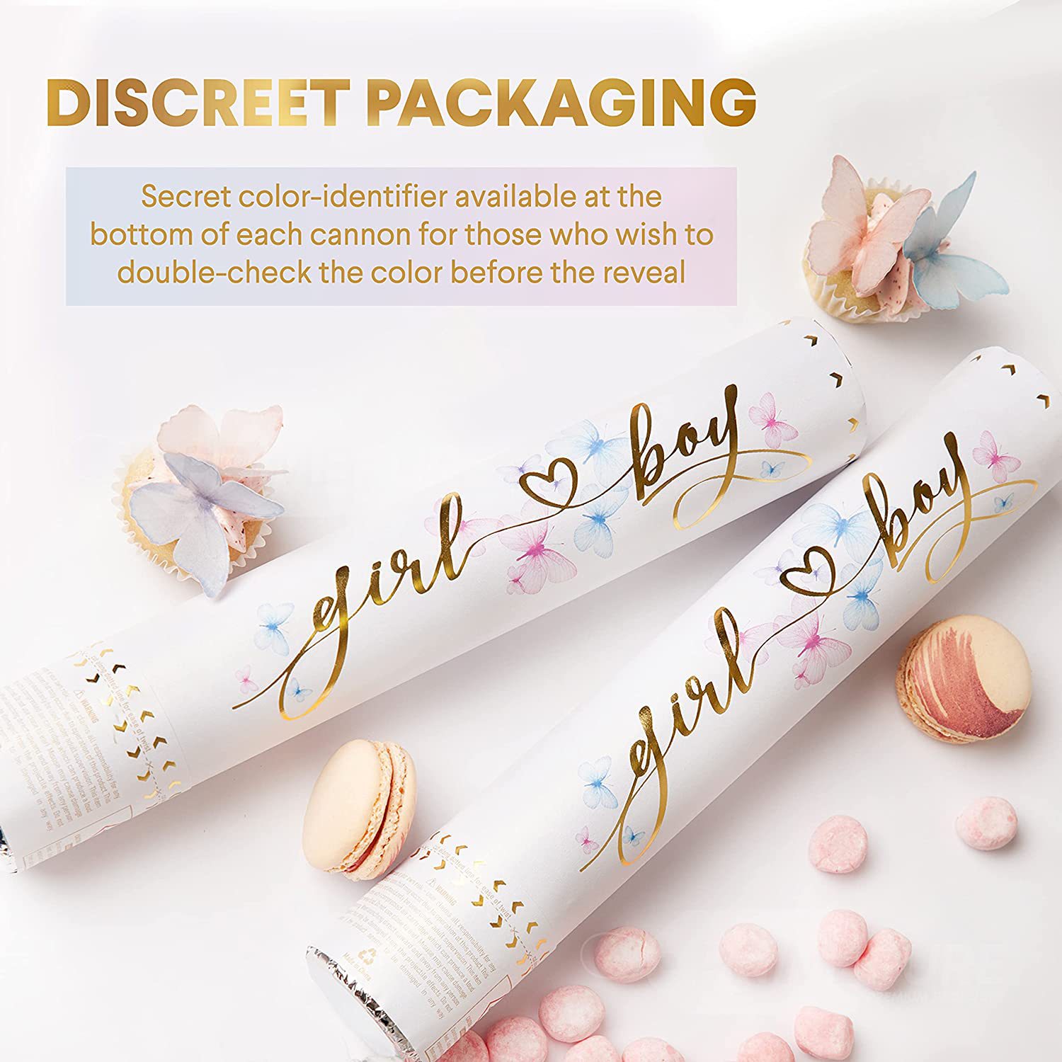 Gender reveal party confetti c – обзор и цена Confetti Cannon Tube