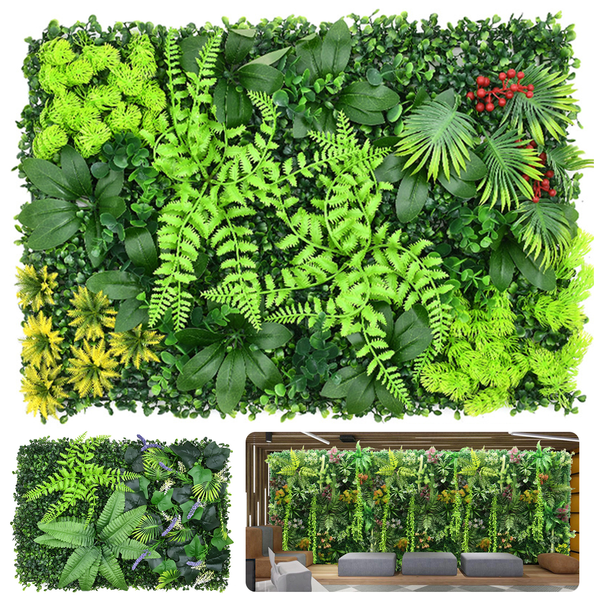 Artificial Plant Wall Plastic  – обзор и цена Flower Wall Panel