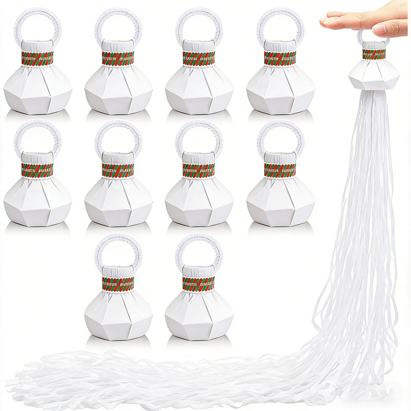 10pcs White Streamers Poppers  – обзор и цена Confetti Cannon Tube