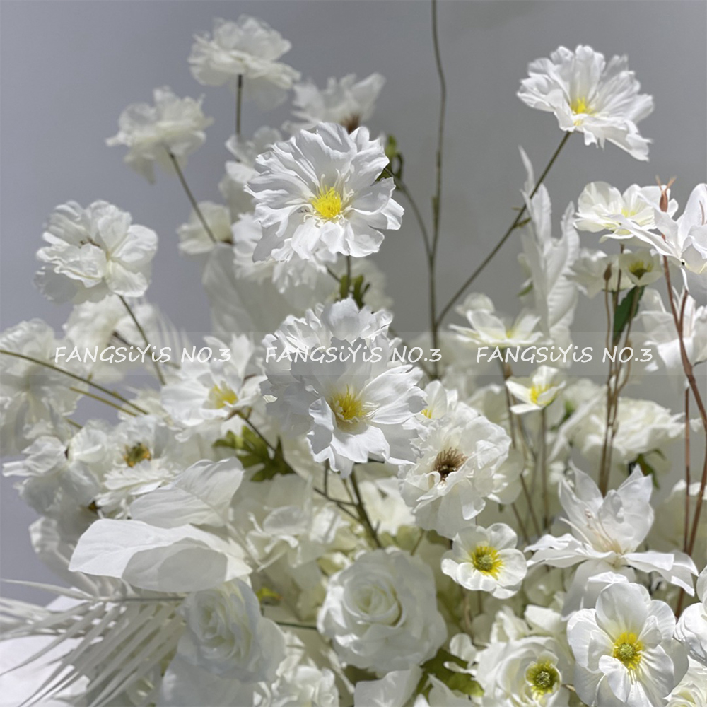 100/50CM Artificial White Rose – обзор и цена Flower Wall Panel