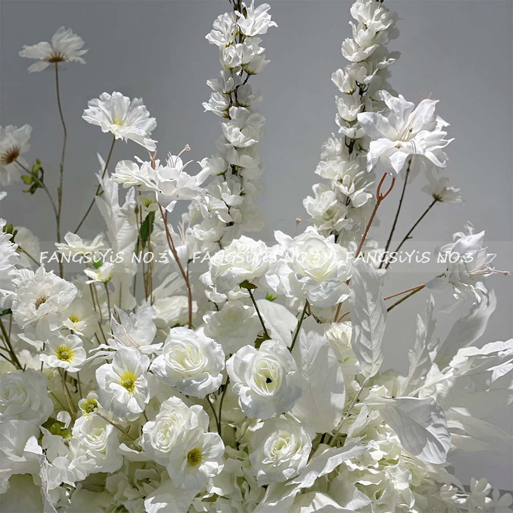 100/50CM Artificial White Rose – обзор и цена Flower Wall Panel
