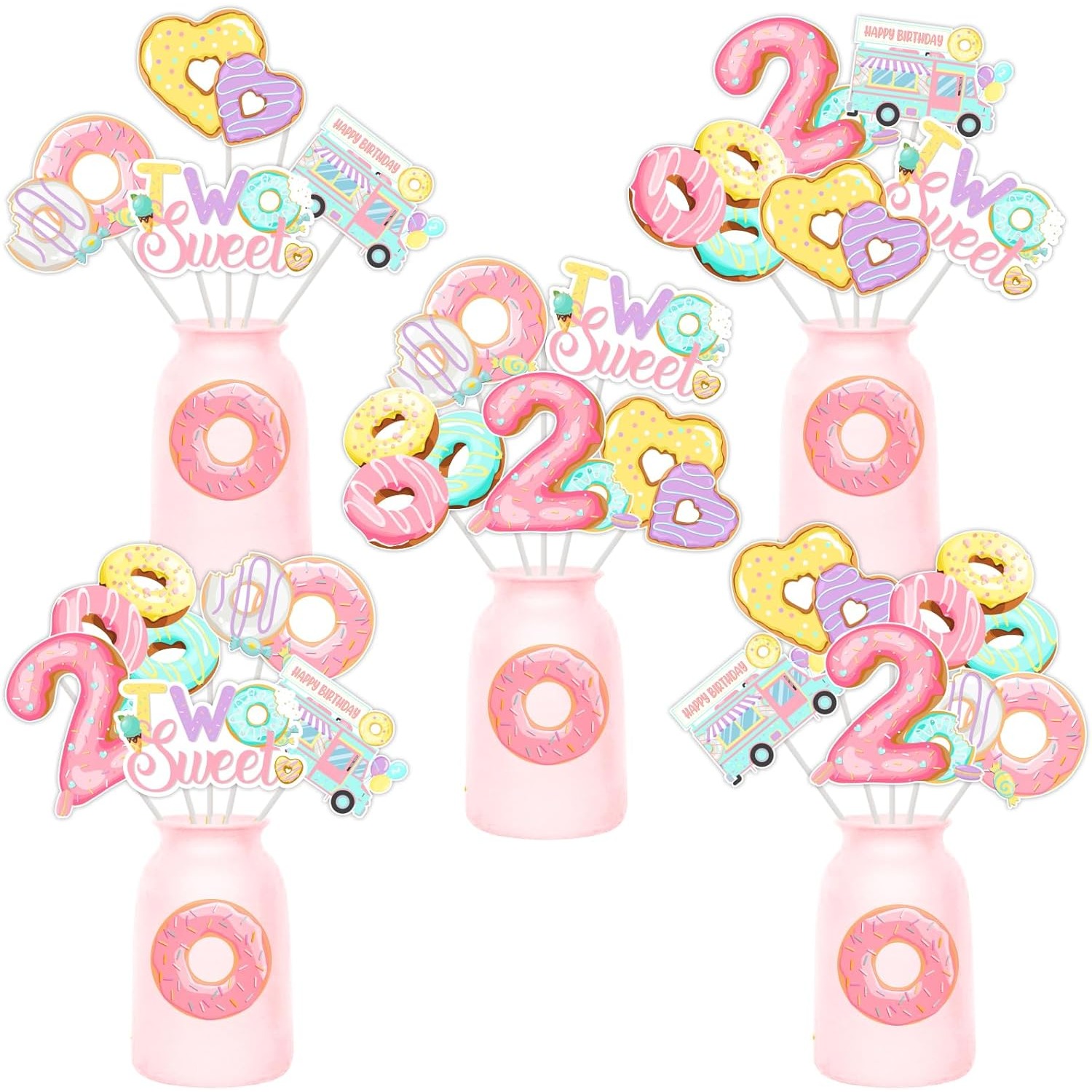 Donut 2nd Birthday Centerpiece – обзор и цена Centerpiece Stick