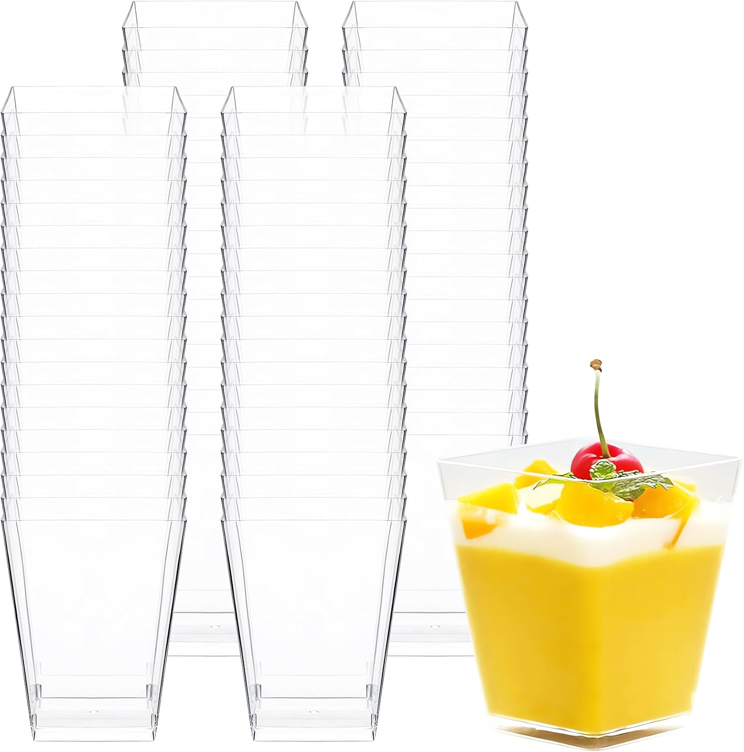 25/50/100 Pack 5oz Mini Desser – обзор и цена Plastic Cup 50Pcs