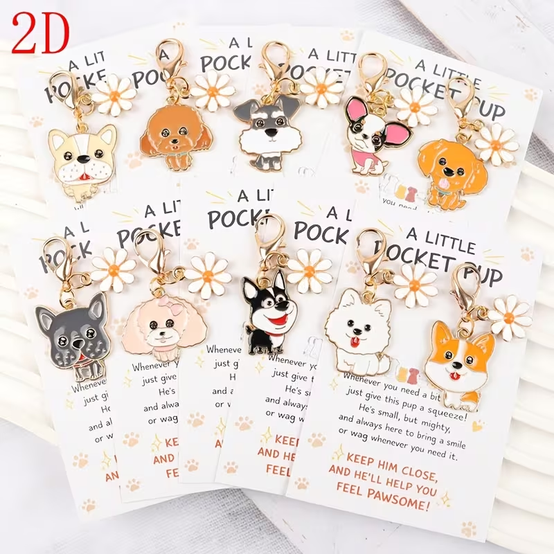 10 Cute Cartoon Puppy Keychain – обзор и цена Event Party