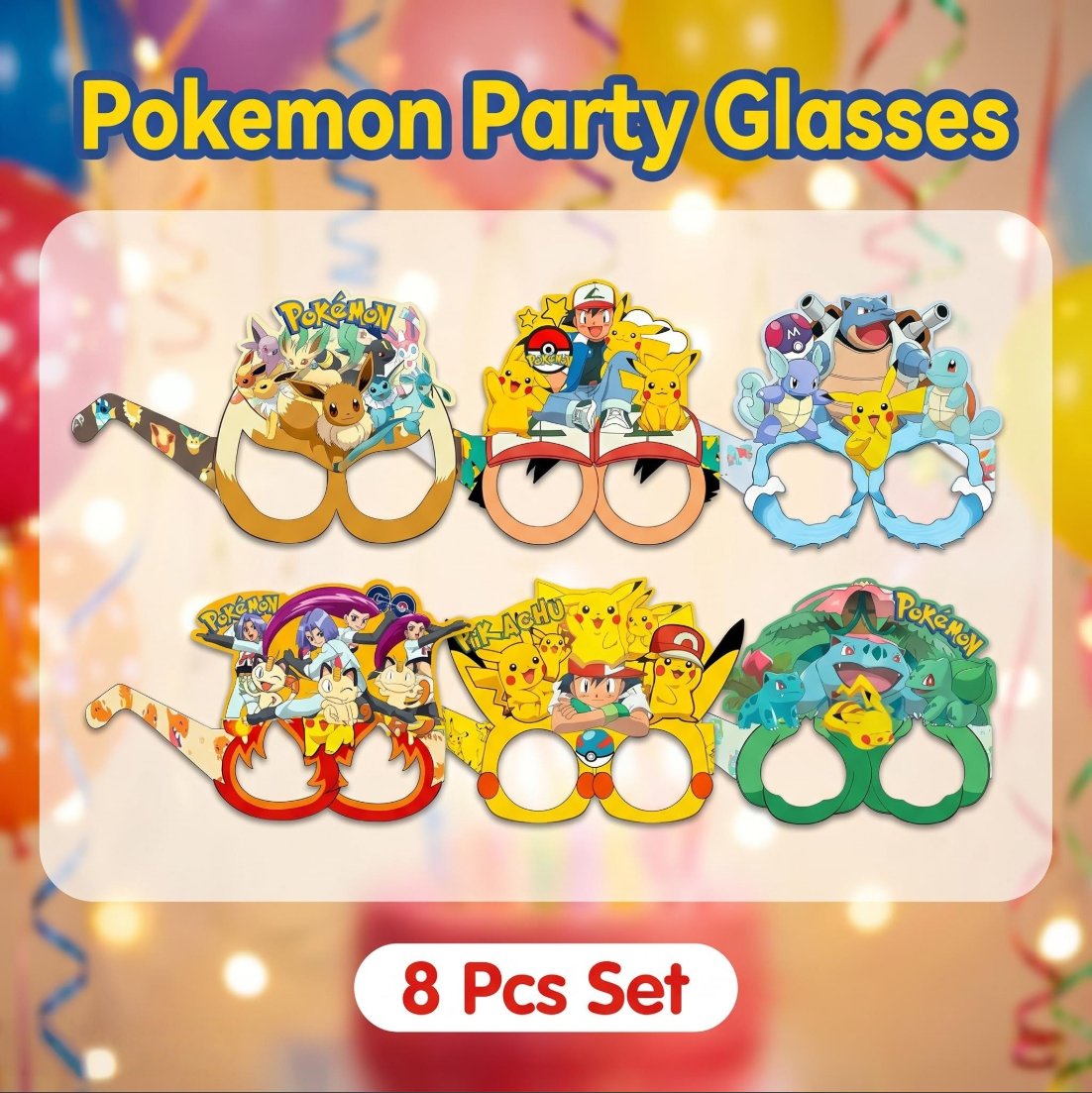 Pokémon-themed paper glasses.  – обзор и цена Supply Event