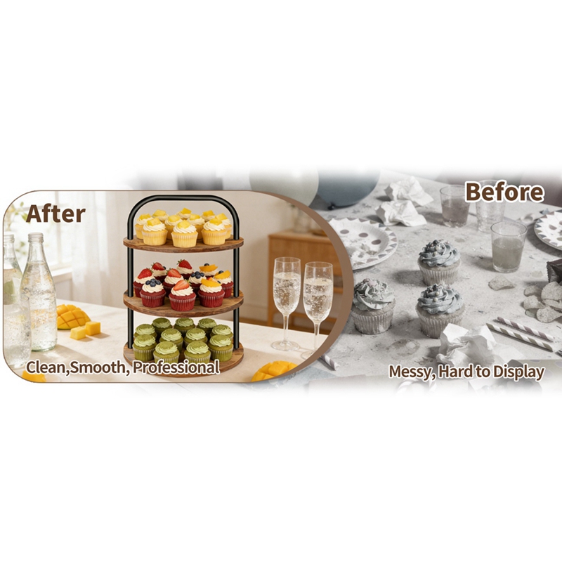 ABLN-Wooden Cupcake Stand Dess – обзор и цена Cupcake Stand Tier