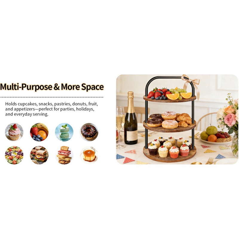 ABLN-Wooden Cupcake Stand Dess – обзор и цена Cupcake Stand Tier
