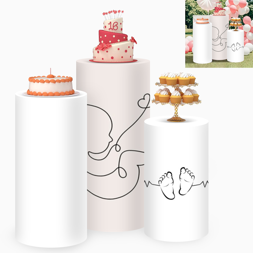 Yeele 3PCS Baby Silhouette Cyl – обзор и цена Dessert Table Backdrop