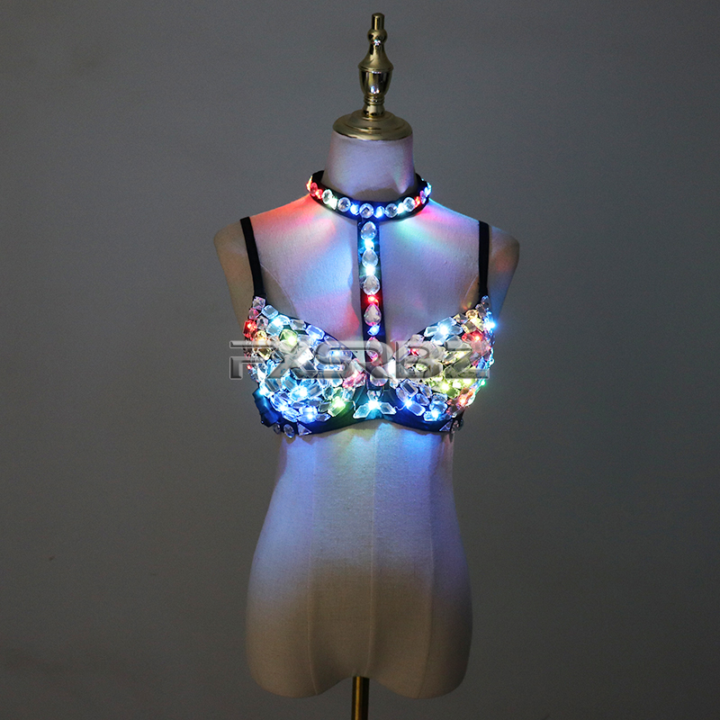 Nightclub Ds Sexy LED Bra Colo – обзор и цена Event Party Dj