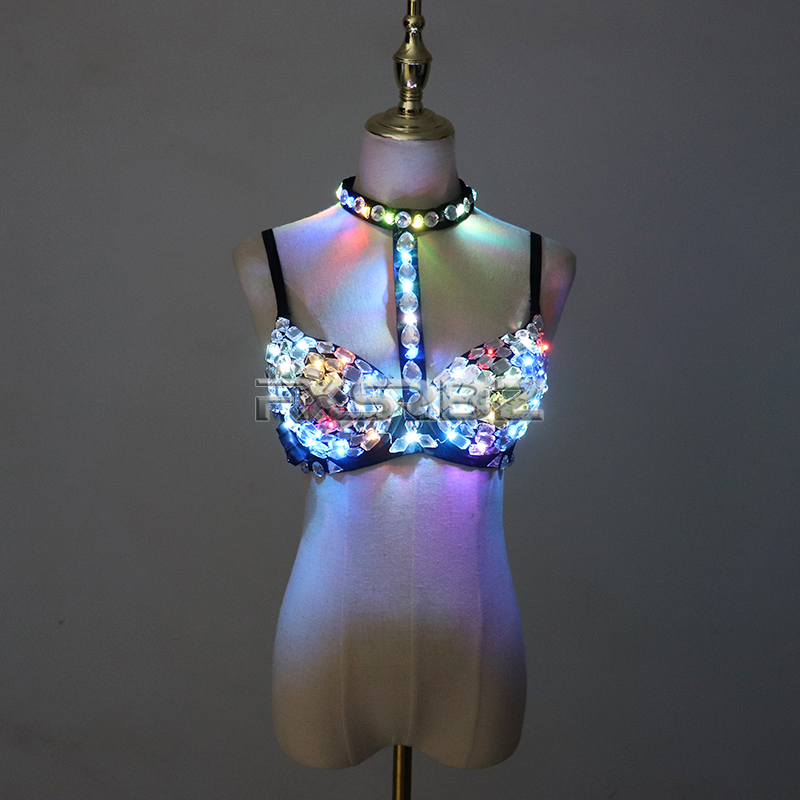Nightclub Ds Sexy LED Bra Colo – обзор и цена Event Party Dj
