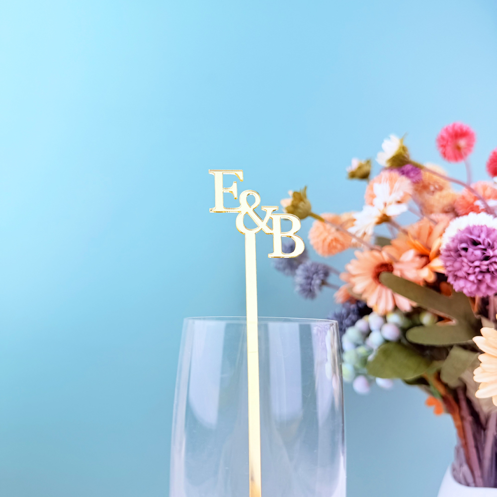 20pcs/50pcs Custom Initial Nam – обзор и цена Centerpiece Stick