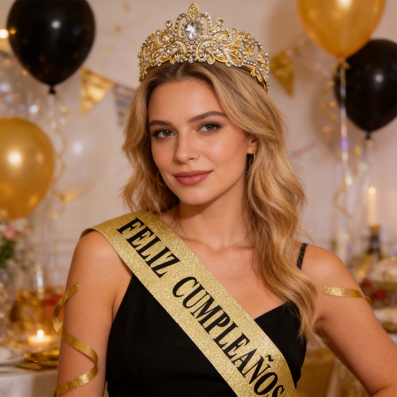 Gold Glitter Feliz Cumpleaños  – обзор и цена Birthday Sash Glitter