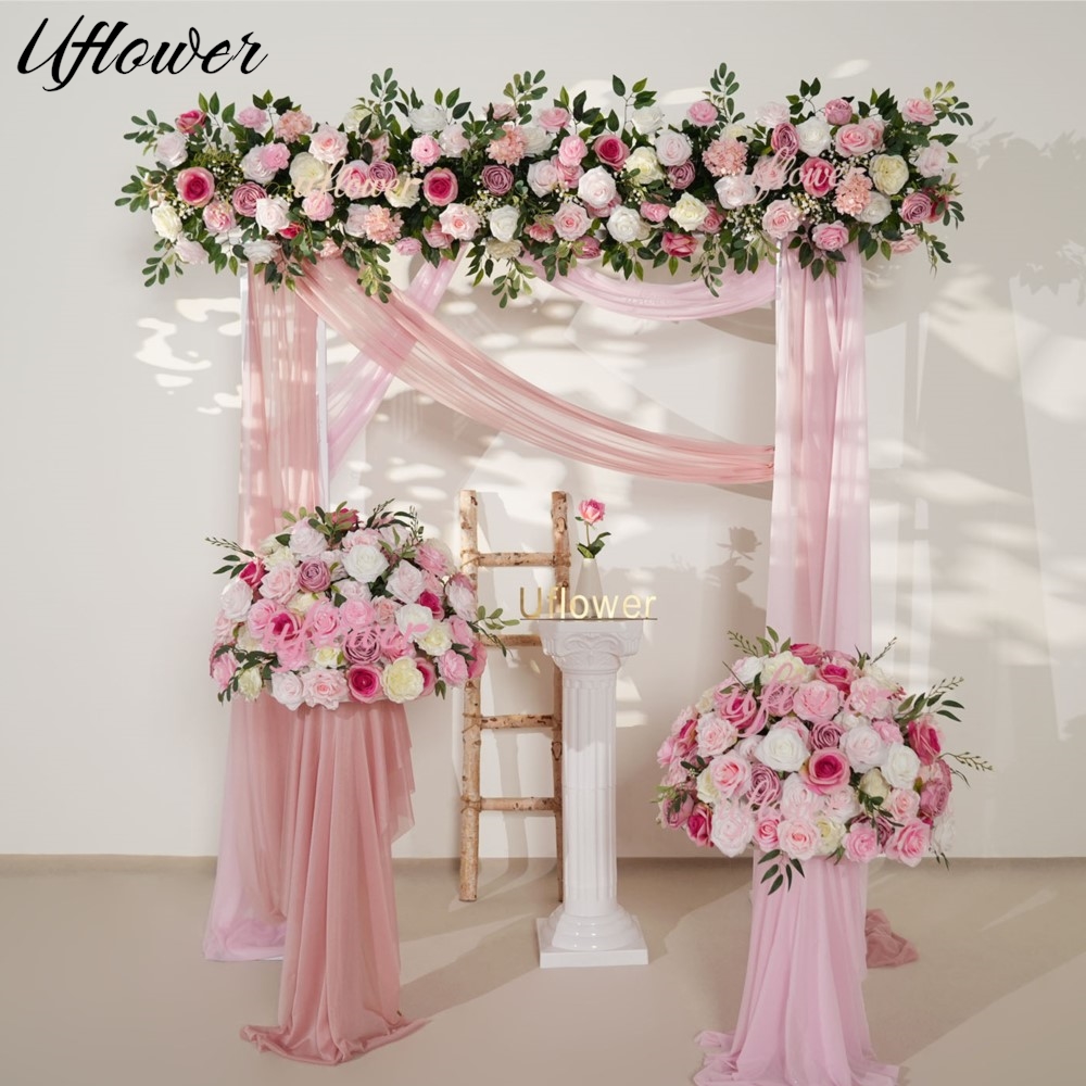 Uflower Pink Rose Greenery Han – обзор и цена Flower Wall Panel