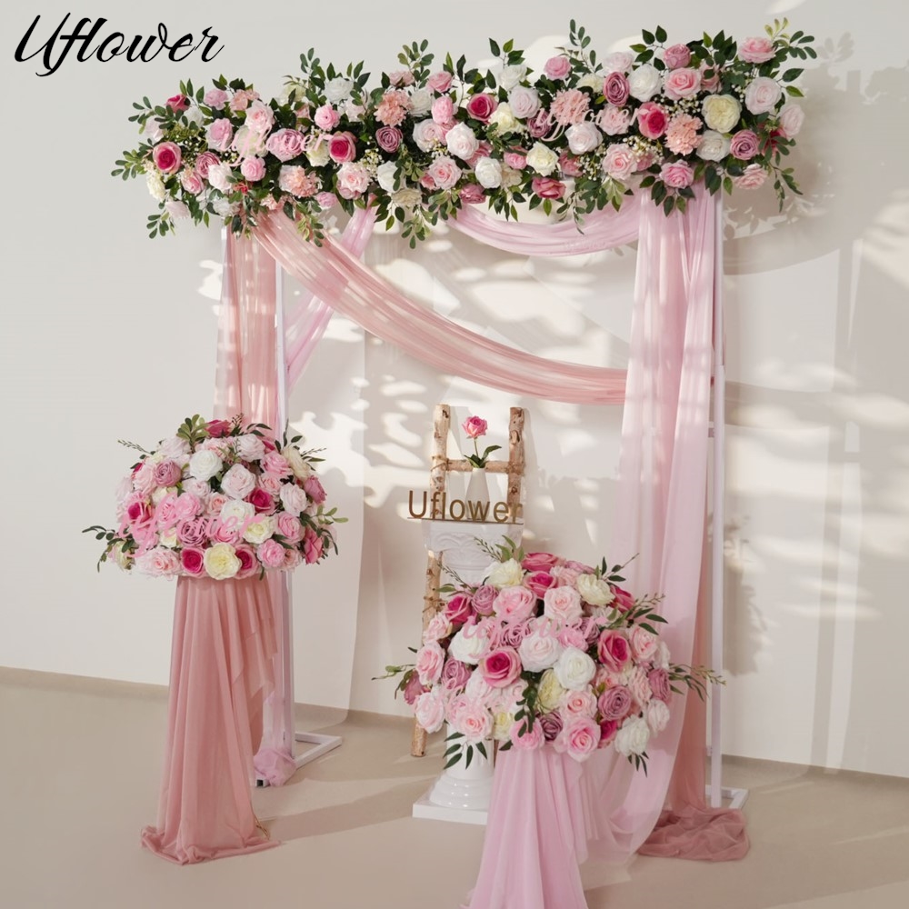 Uflower Pink Rose Greenery Han – обзор и цена Flower Wall Panel
