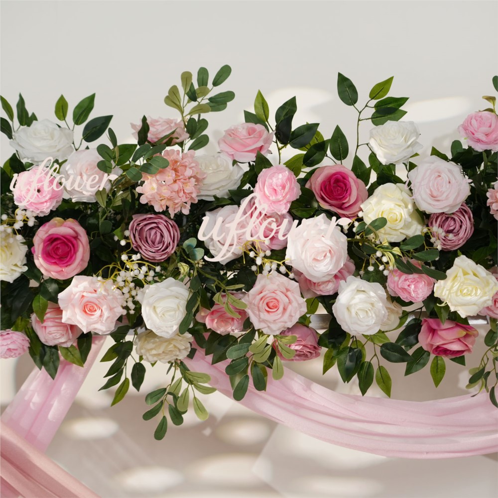Uflower Pink Rose Greenery Han – обзор и цена Flower Wall Panel