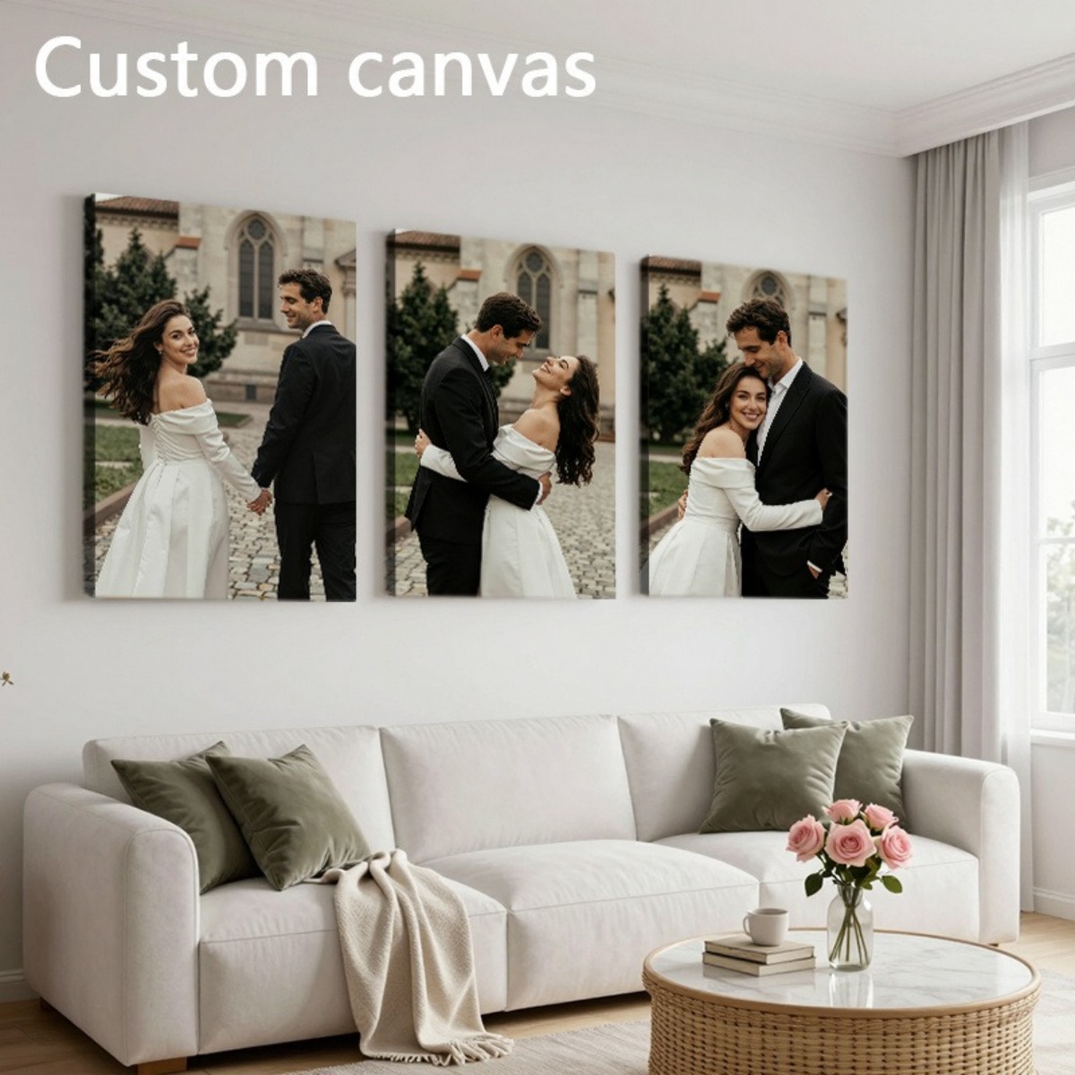 Set of 3 Custom Photo Canvas P – обзор и цена Eve Party