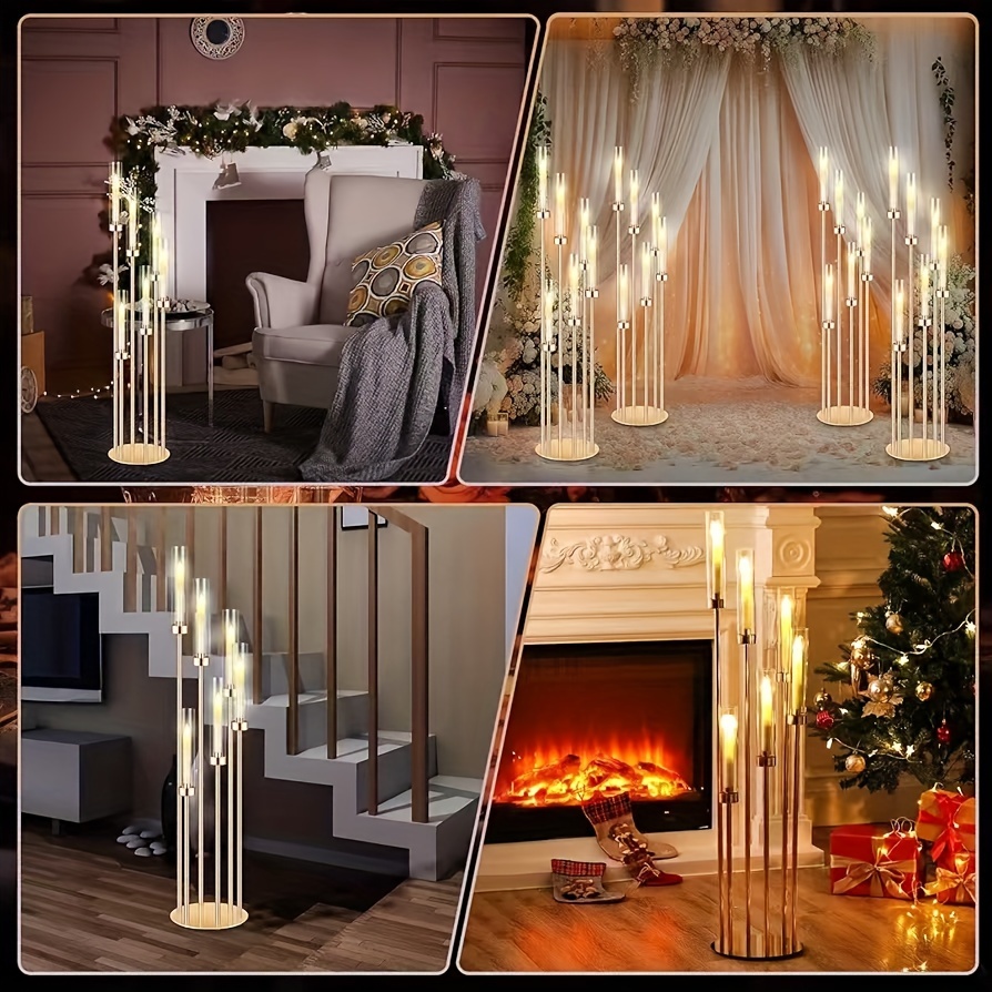 2 Sets Floor Candelabra 6 Arms – обзор и цена Centerpiece Stick