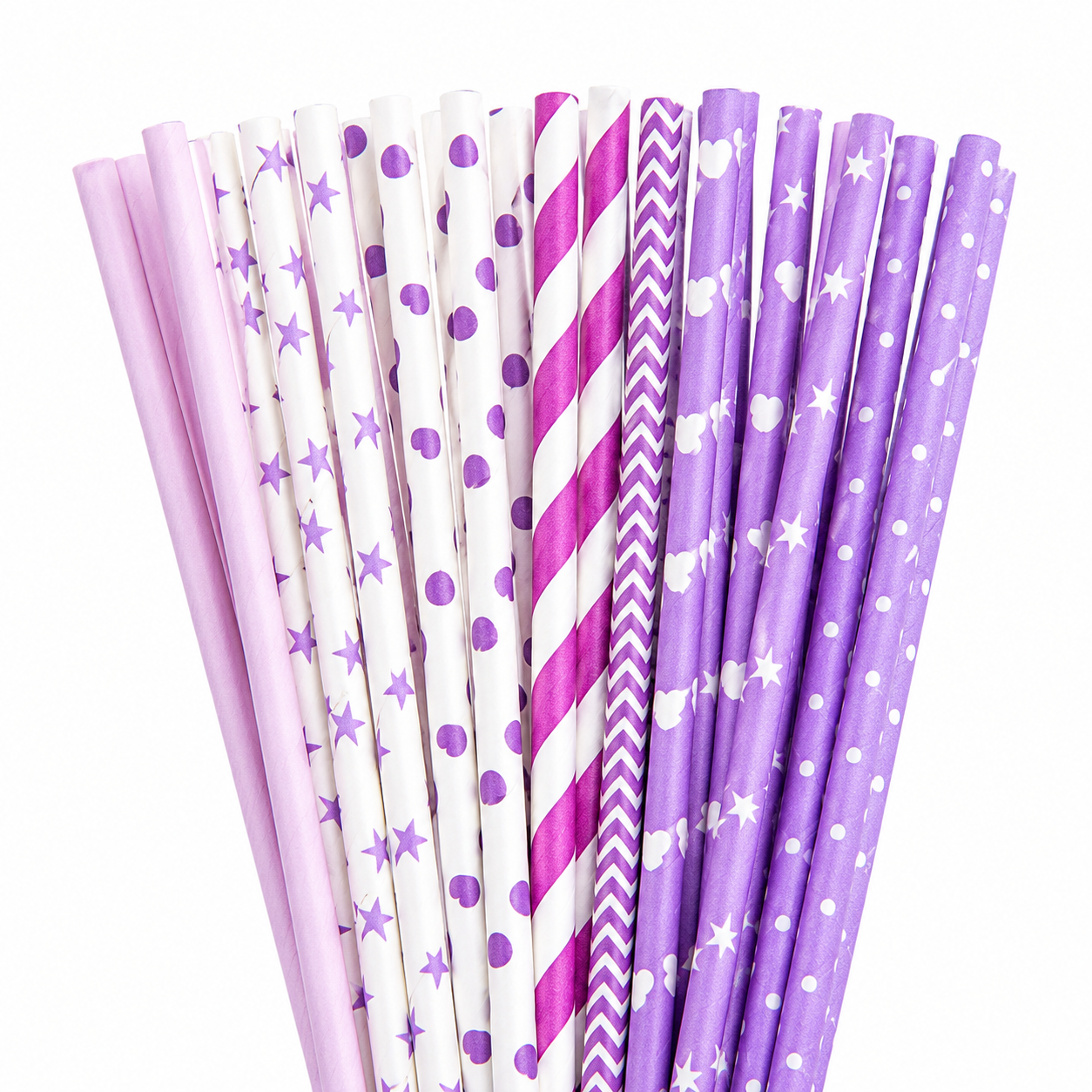 25pcs Colorful Patterned Paper – обзор и цена Paper Straw Color