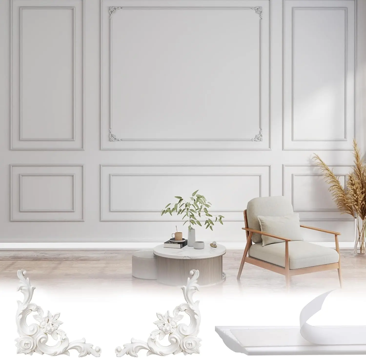 Peel And Stick Wall Molding Ki – обзор и цена Flower Wall Panel