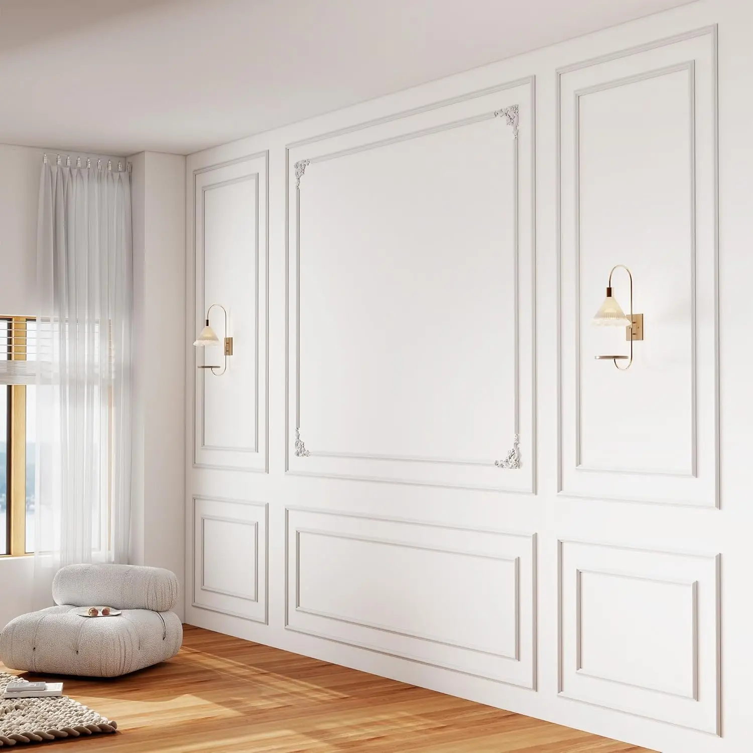 Peel And Stick Wall Molding Ki – обзор и цена Flower Wall Panel