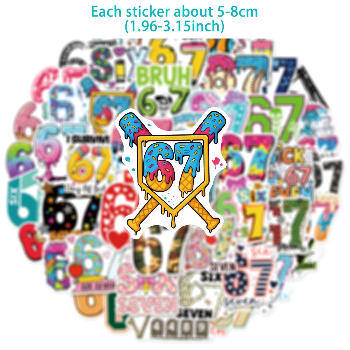 50pcs Number 67 Digital Graffi – обзор и цена Plastic Cup 50Pcs