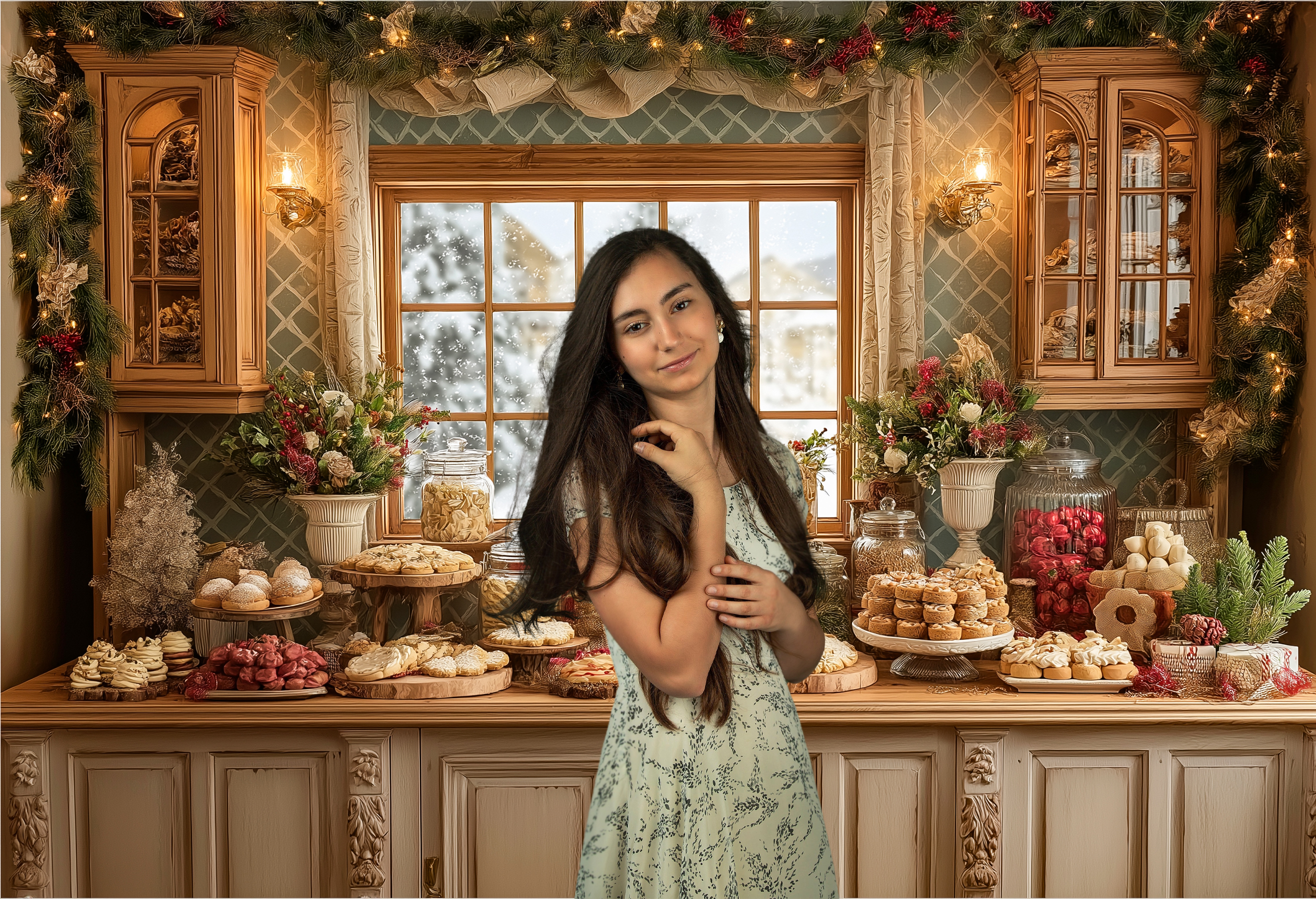 Christmas-Themed Dessert Table – обзор и цена Dessert Table Backdrop