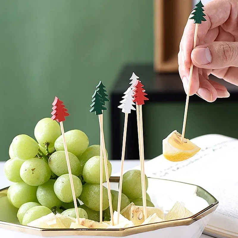 200/50PCS Christmas Fruit Skew – обзор и цена Centerpiece Stick