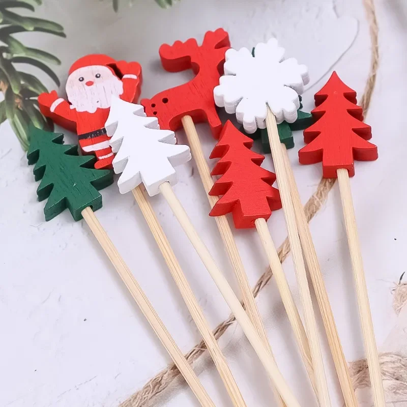 200/50PCS Christmas Fruit Skew – обзор и цена Centerpiece Stick