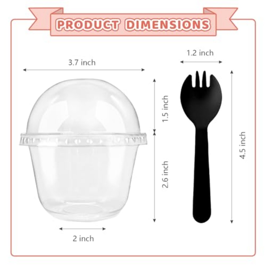 100Pcs Plastic Dessert Cups, 5 – обзор и цена Plastic Cup 50Pcs