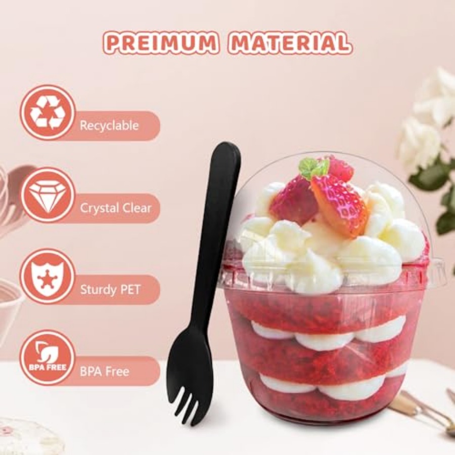100Pcs Plastic Dessert Cups, 5 – обзор и цена Plastic Cup 50Pcs