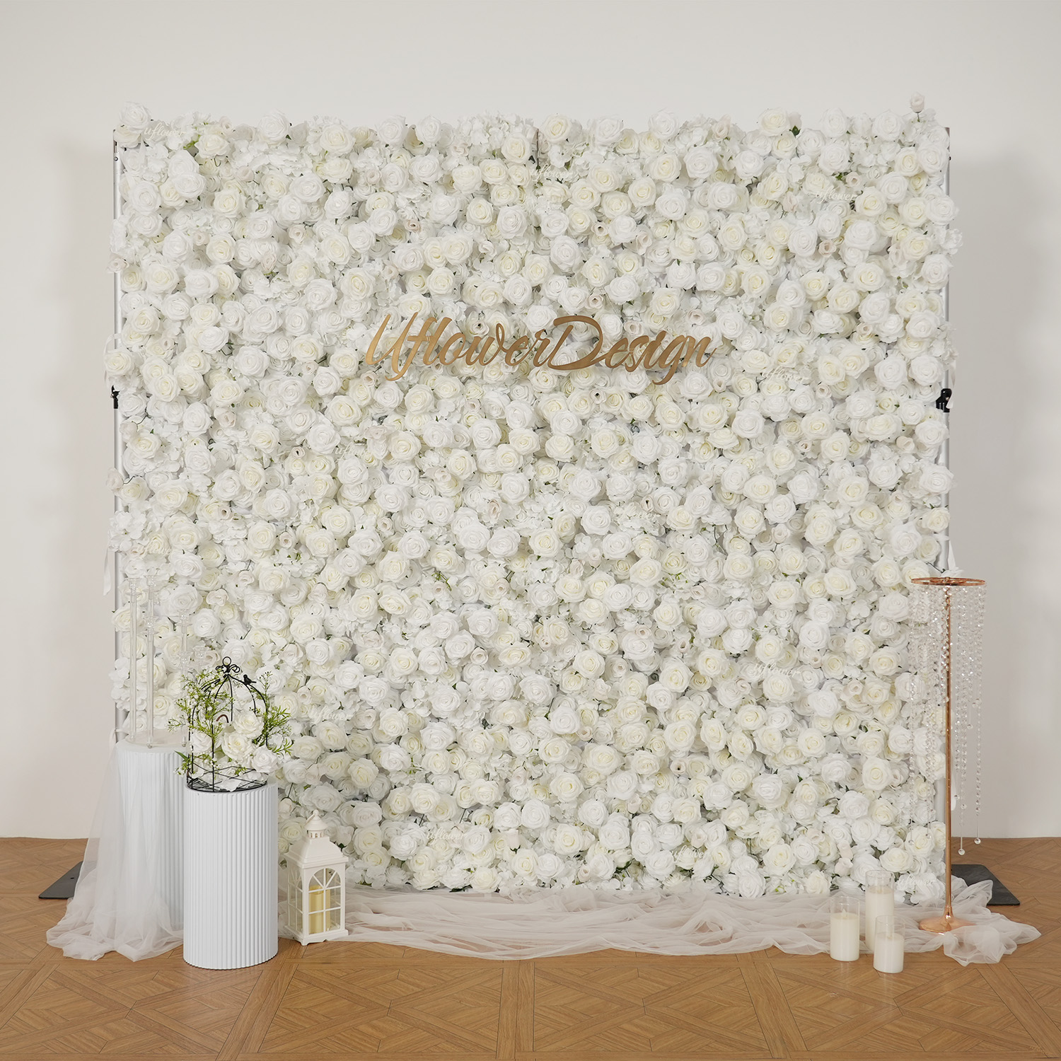 Uflower Silk Rose Wedding Home – обзор и цена Flower Wall Panel
