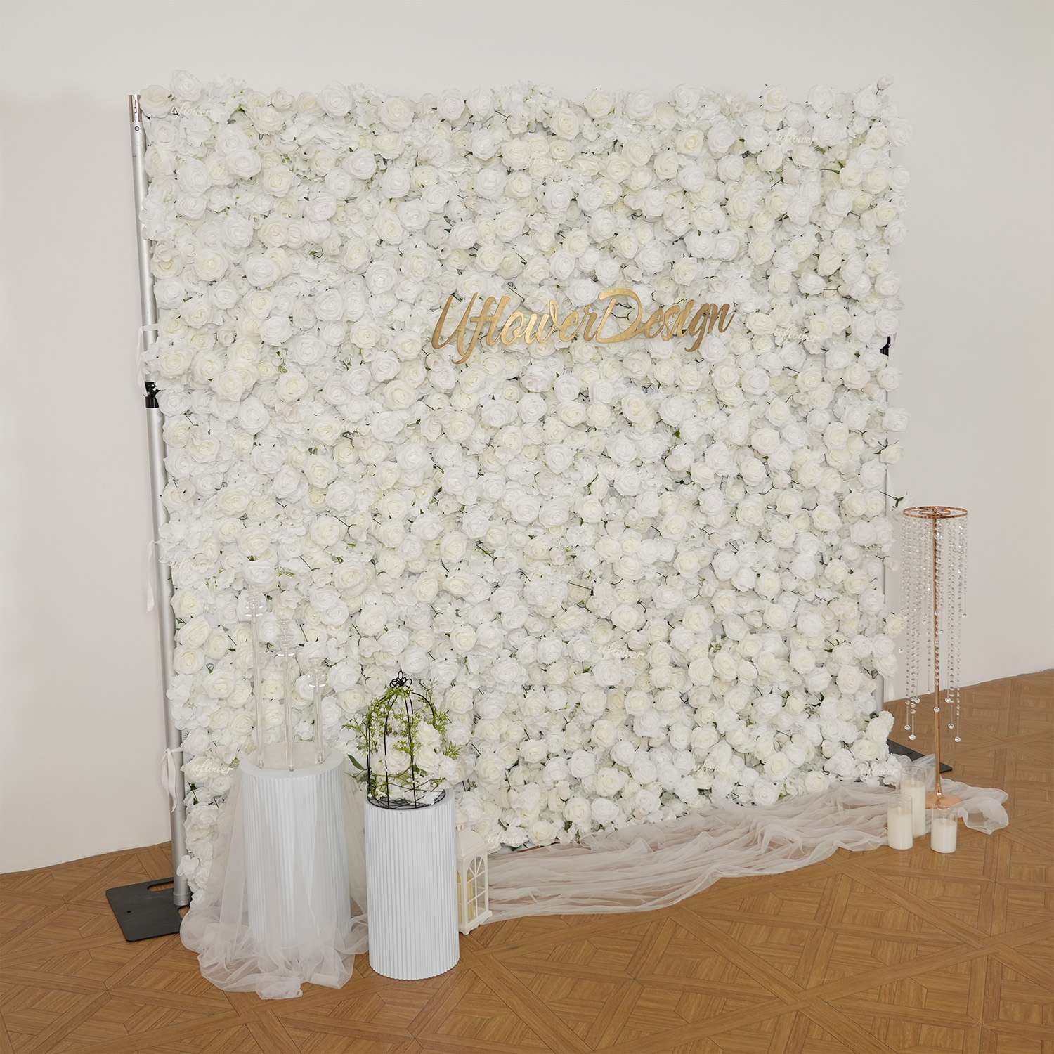 Uflower Silk Rose Wedding Home – обзор и цена Flower Wall Panel