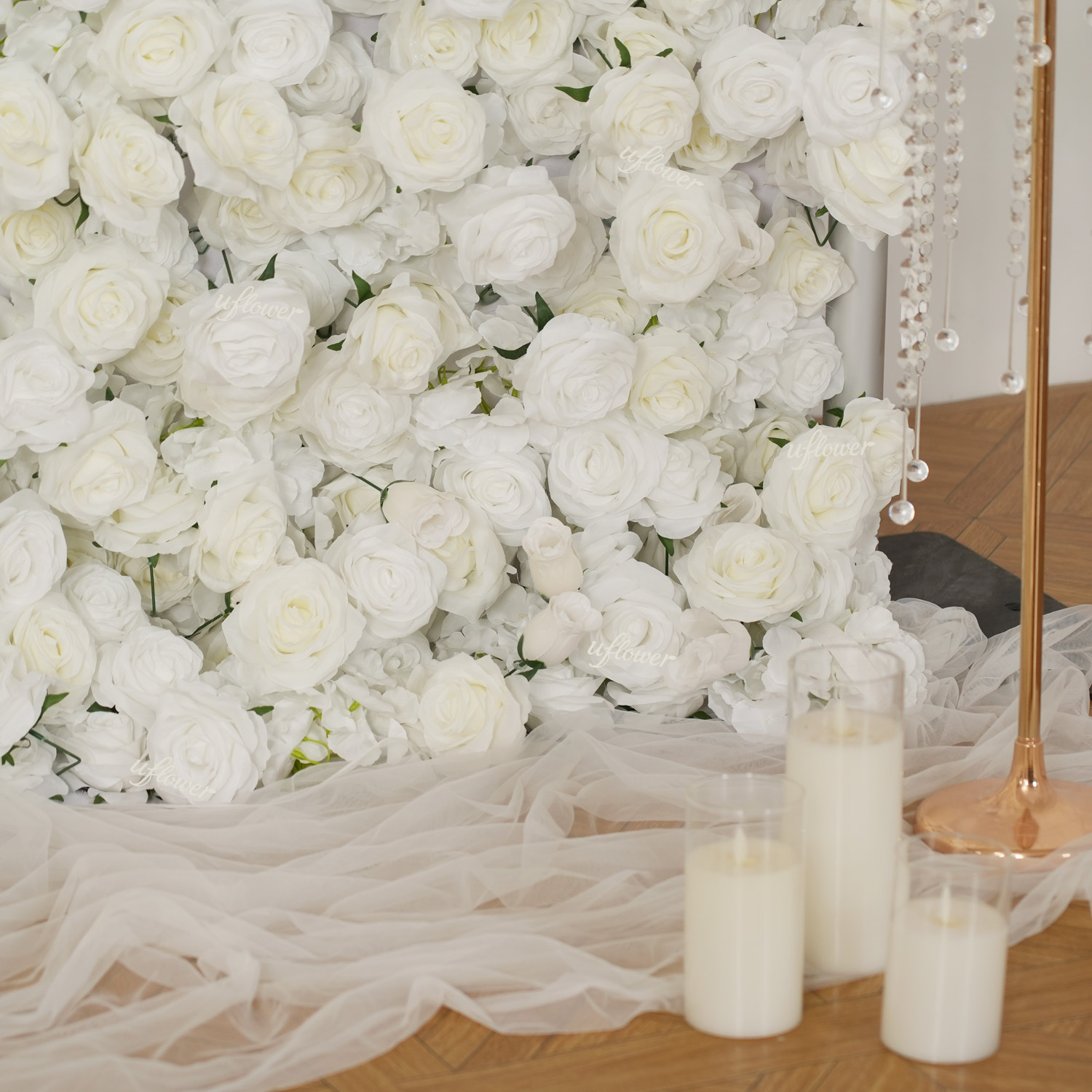 Uflower Silk Rose Wedding Home – обзор и цена Flower Wall Panel
