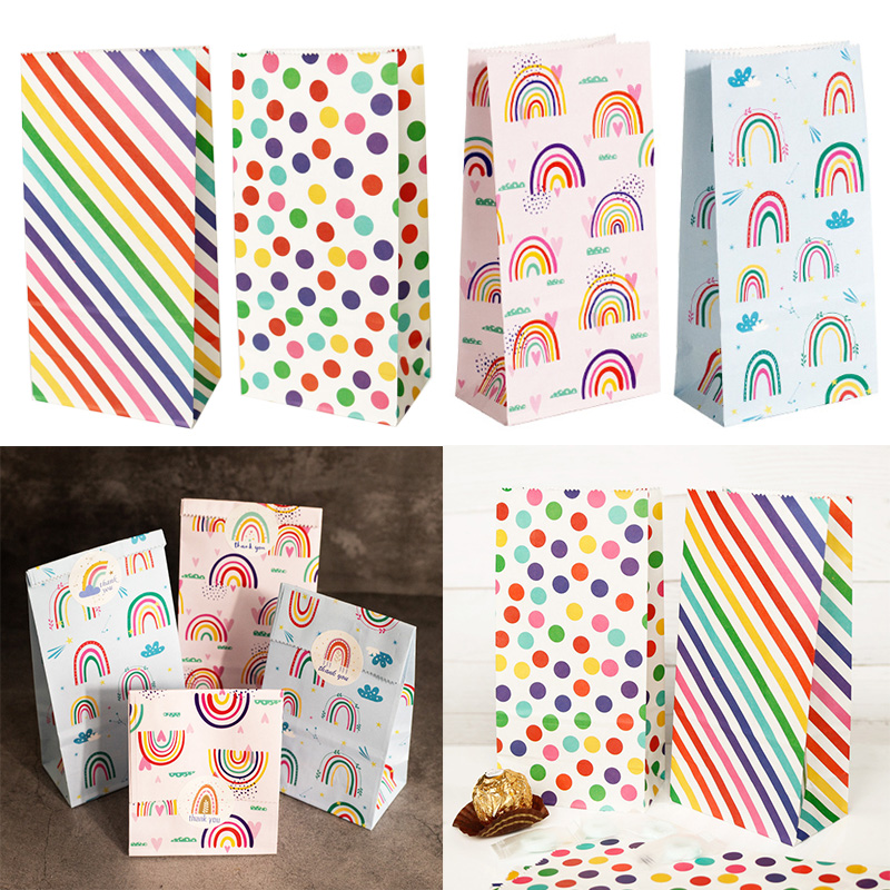 Small Paper Bags Rainbow Print – обзор и цена Event Party Box