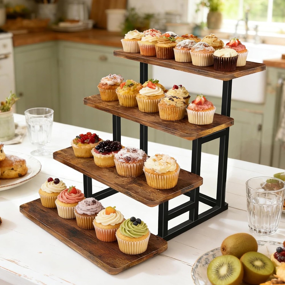 2-Pack Wooden Cupcake Stand fo – обзор и цена Cupcake Stand Tier