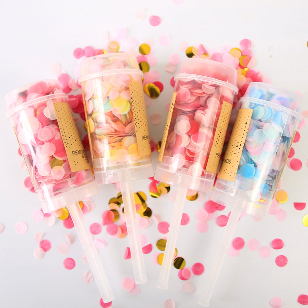 1Pcs Round Push Up Confetti Po – обзор и цена Confetti Cannon Tube