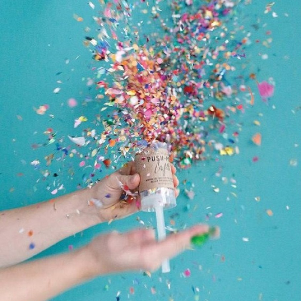 1Pcs Round Push Up Confetti Po – обзор и цена Confetti Cannon Tube