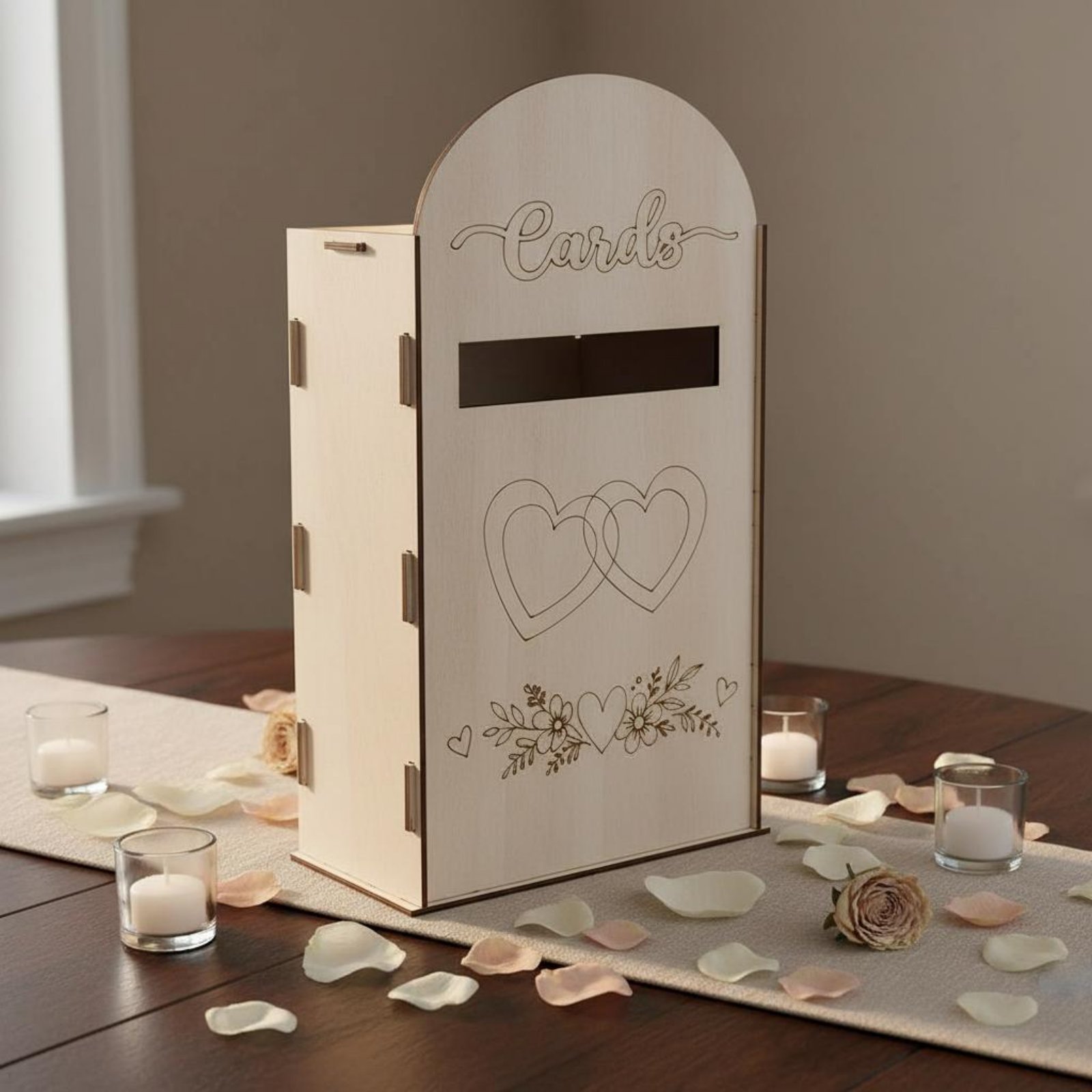 Wooden Wedding Card Box Laser  – обзор и цена Event Party Box