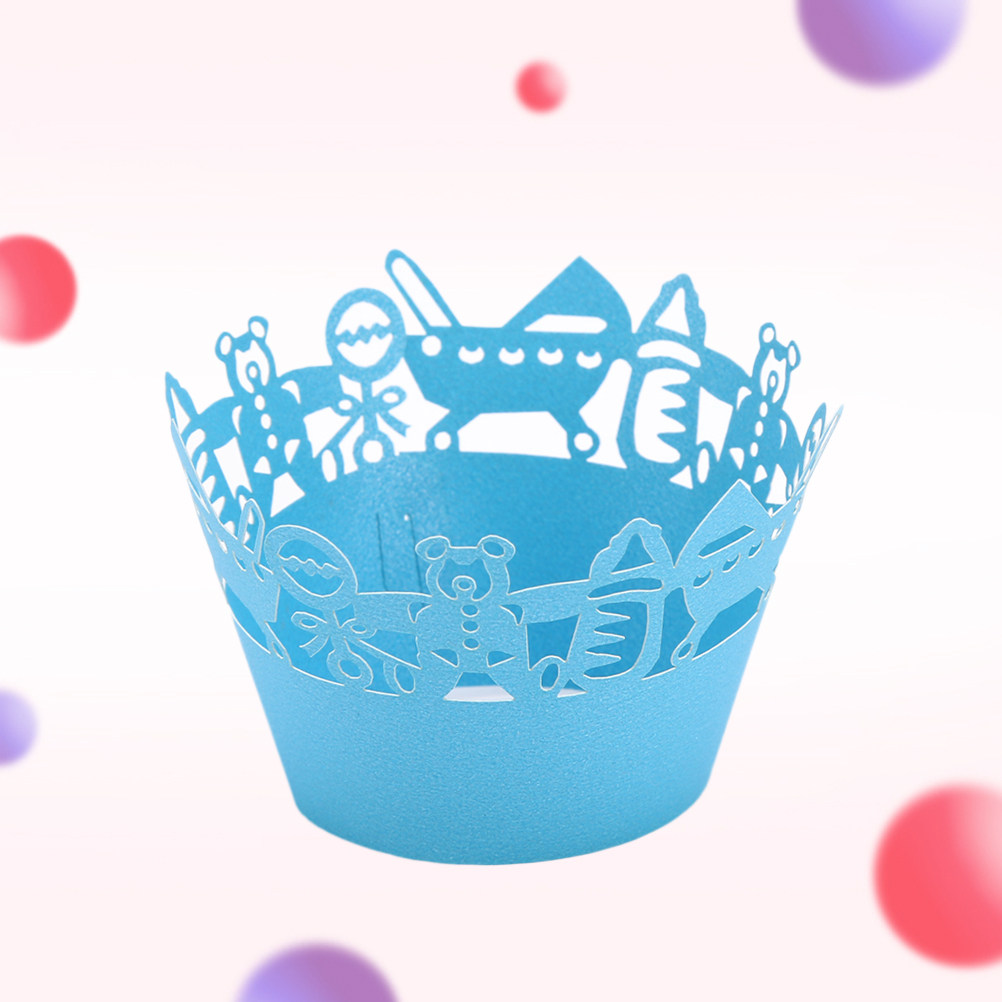 50pcs Carriage Cut Cupcake Wra – обзор и цена Plastic Cup 50Pcs
