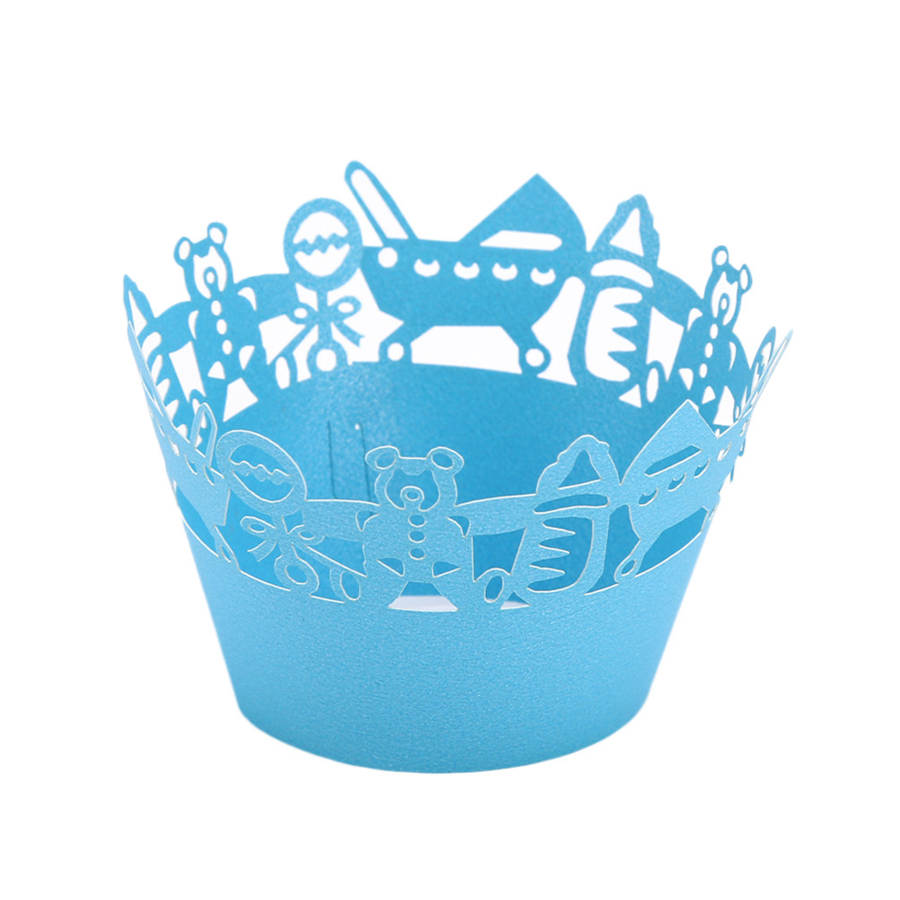 50pcs Carriage Cut Cupcake Wra – обзор и цена Plastic Cup 50Pcs