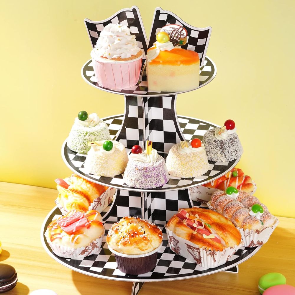 3-Tier Round Cupcake Stand wit – обзор и цена Cupcake Stand Tier