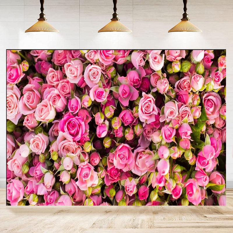 Pink Red Rose Flowers Theme Ph – обзор и цена Dessert Table Backdrop
