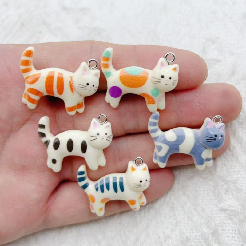 10pcs resin cartoon cat animal – обзор и цена Event Party