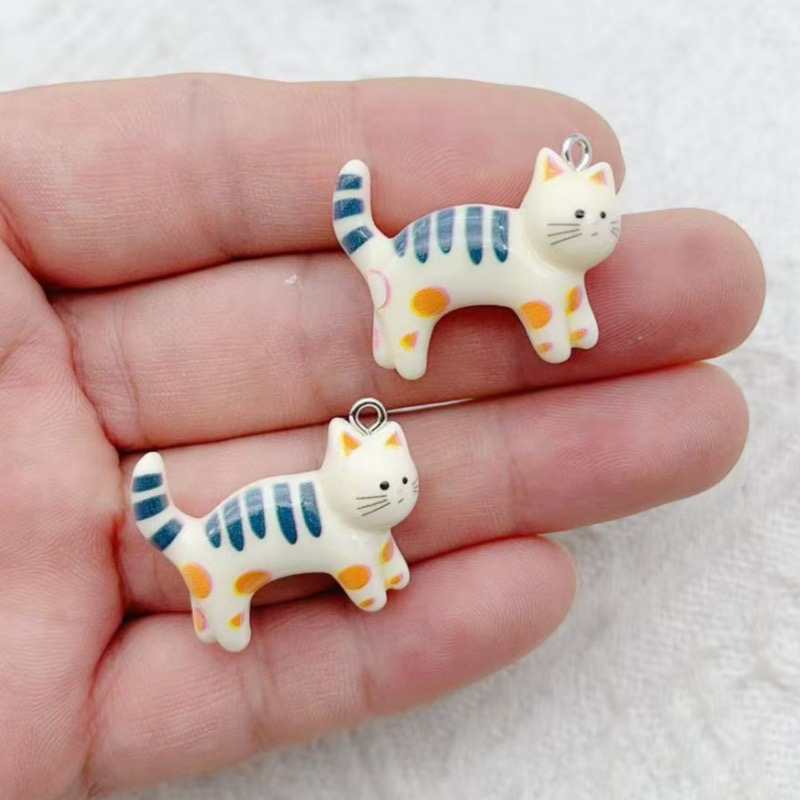 10pcs resin cartoon cat animal – обзор и цена Event Party