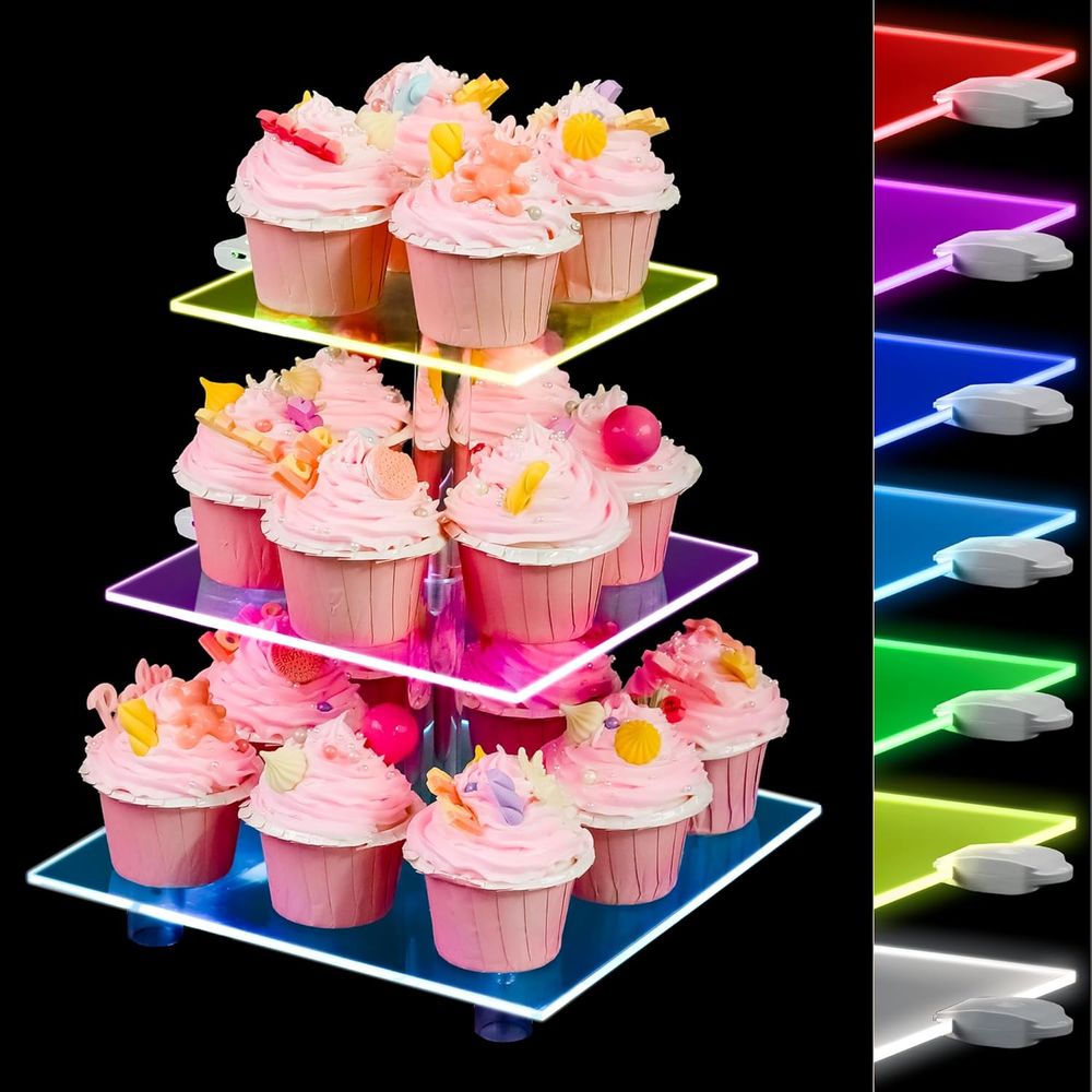 3-Tier Acrylic Cupcake Tower w – обзор и цена Cupcake Stand Tier