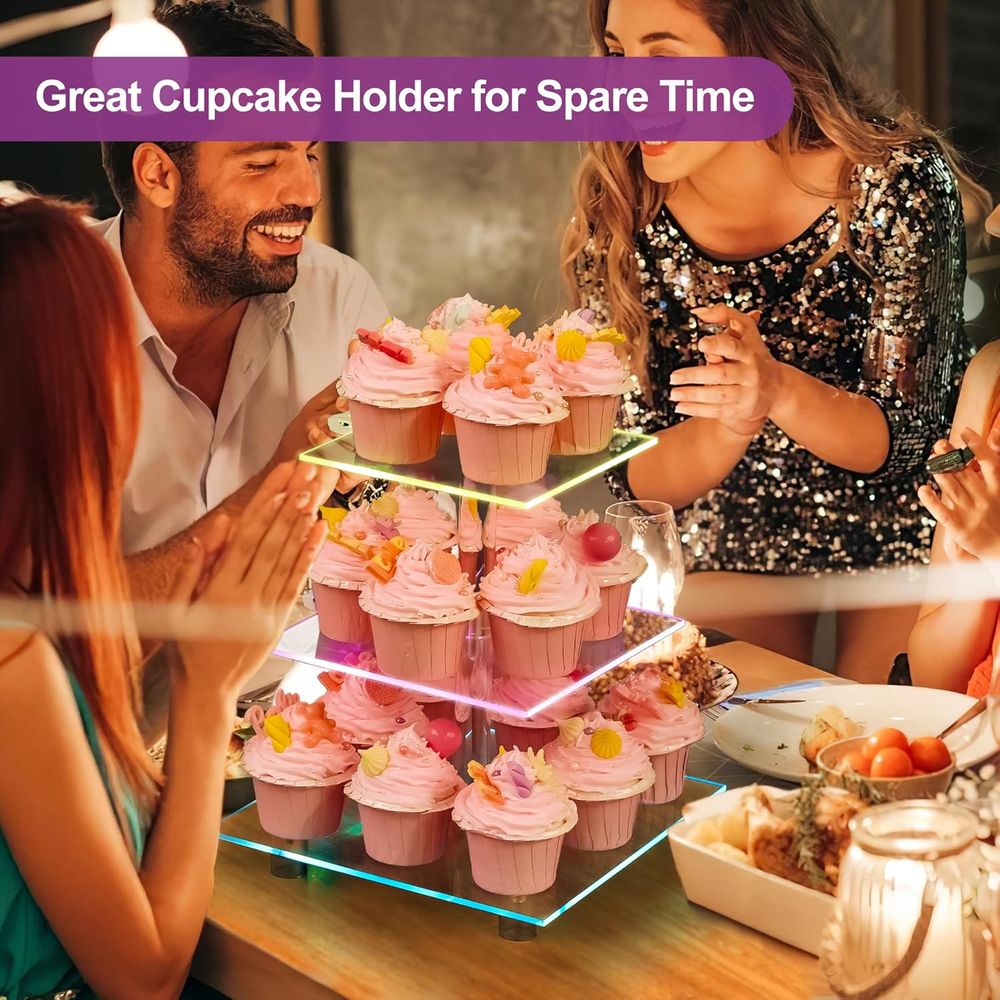 3-Tier Acrylic Cupcake Tower w – обзор и цена Cupcake Stand Tier